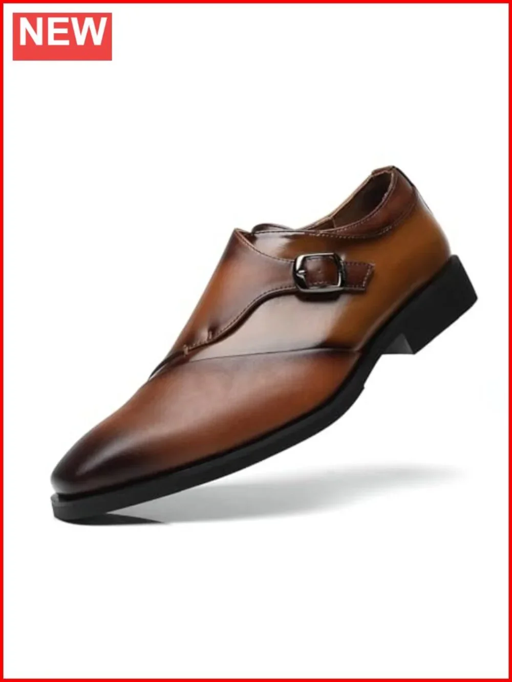Men's Monk Strap Dress Loafers - Classic Oxford Shoes for Formal & Business
